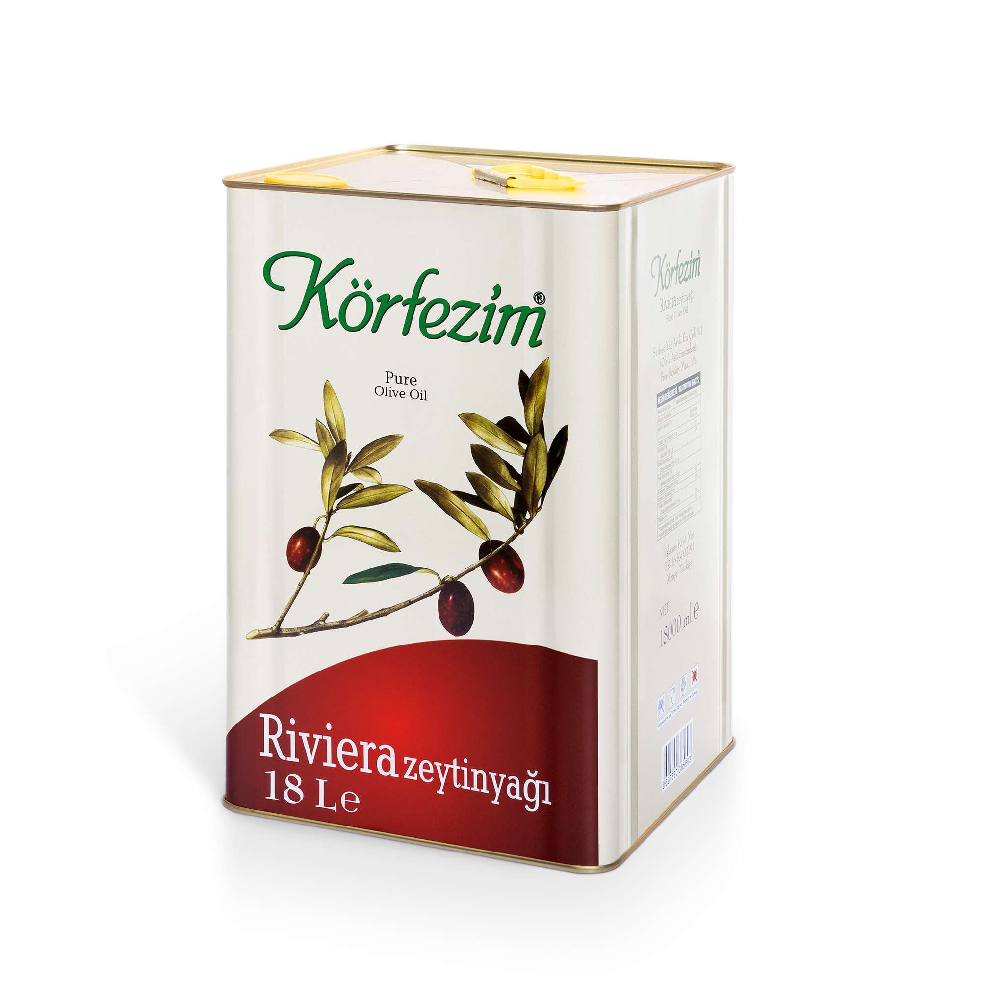 Körfezim Riviera Zeytinyağı Teneke - 18 Litre