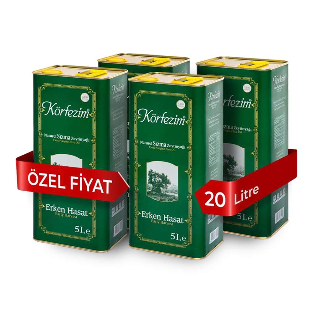 Körfezim Erken Hasat Naturel Sızma Zeytinyağı 20 Litre