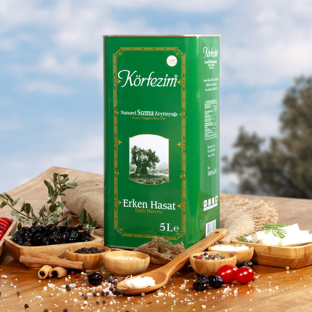 Körfezim Erken Hasat Soğuk Sıkım Zeytinyağı - 5 Lt