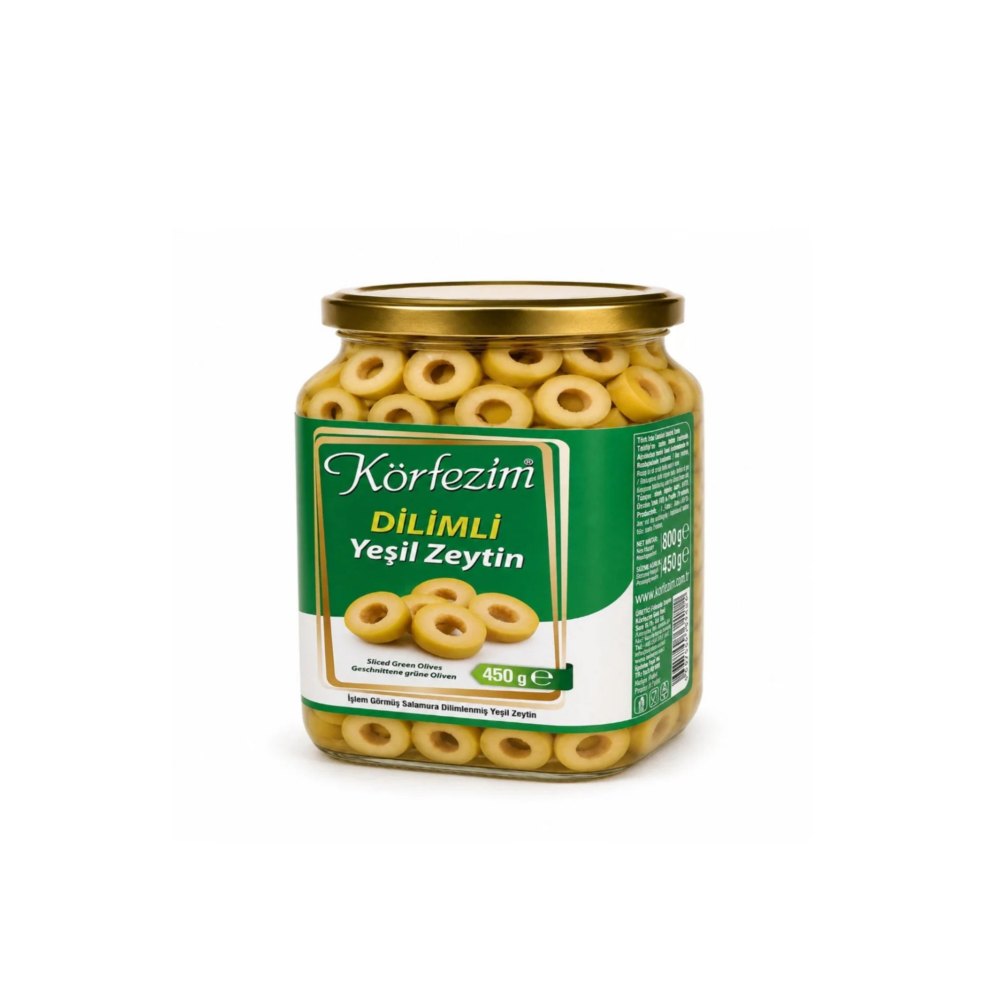 Körfezim Yeşil Dilimli Zeytin  - 450 Gr