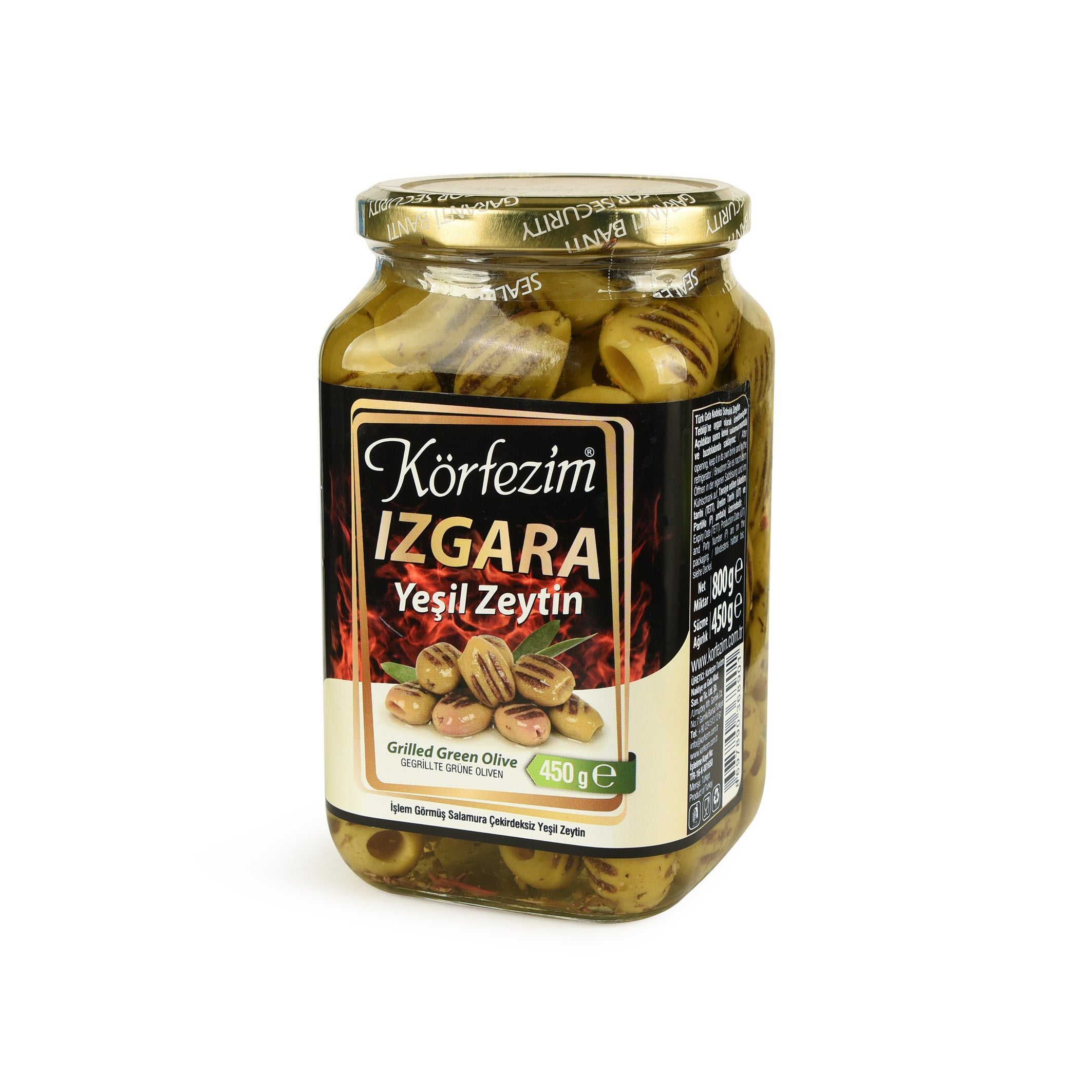Körfezim Özel Izgara Yeşil Zeytin -(4XL) - 450 gr (Kalibre:141-160)