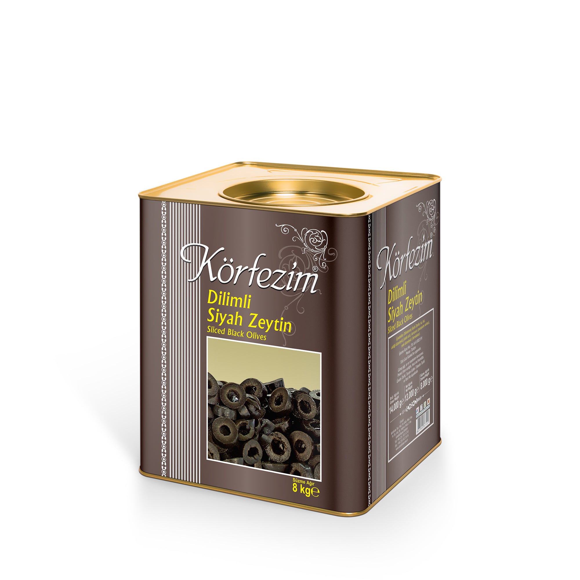 Körfezim Siyah Dilimli Zeytin - 8 Kg