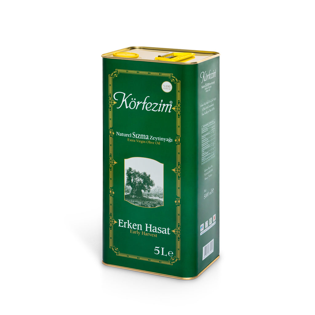 Körfezim Erken Hasat Soğuk Sıkım Zeytinyağı - 5 Lt