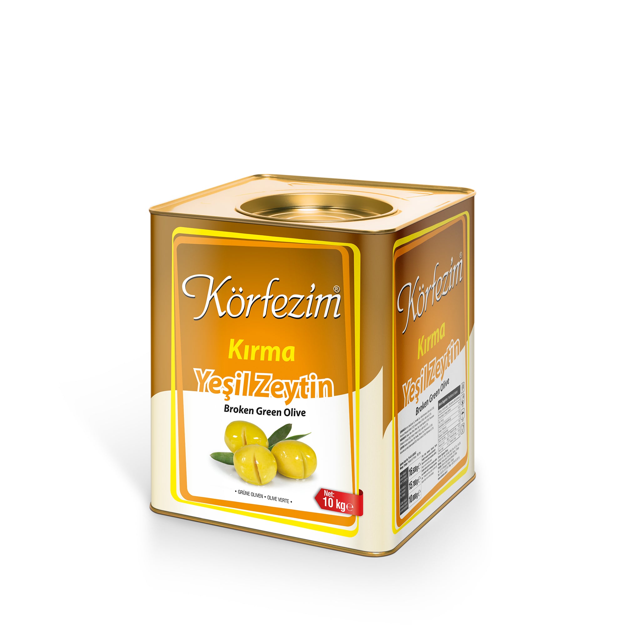 Körfezim Kırma Yeşil Zeytin - (4XL) - 10 Kg (Kalibre: 141-160)
