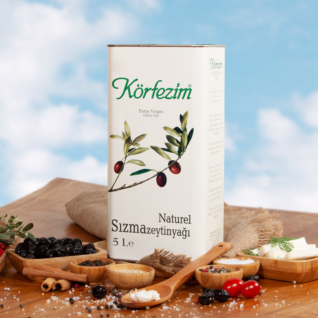 Körfezim Naturel Sızma Soğuk Sıkım Zeytinyağı - 5 Lt