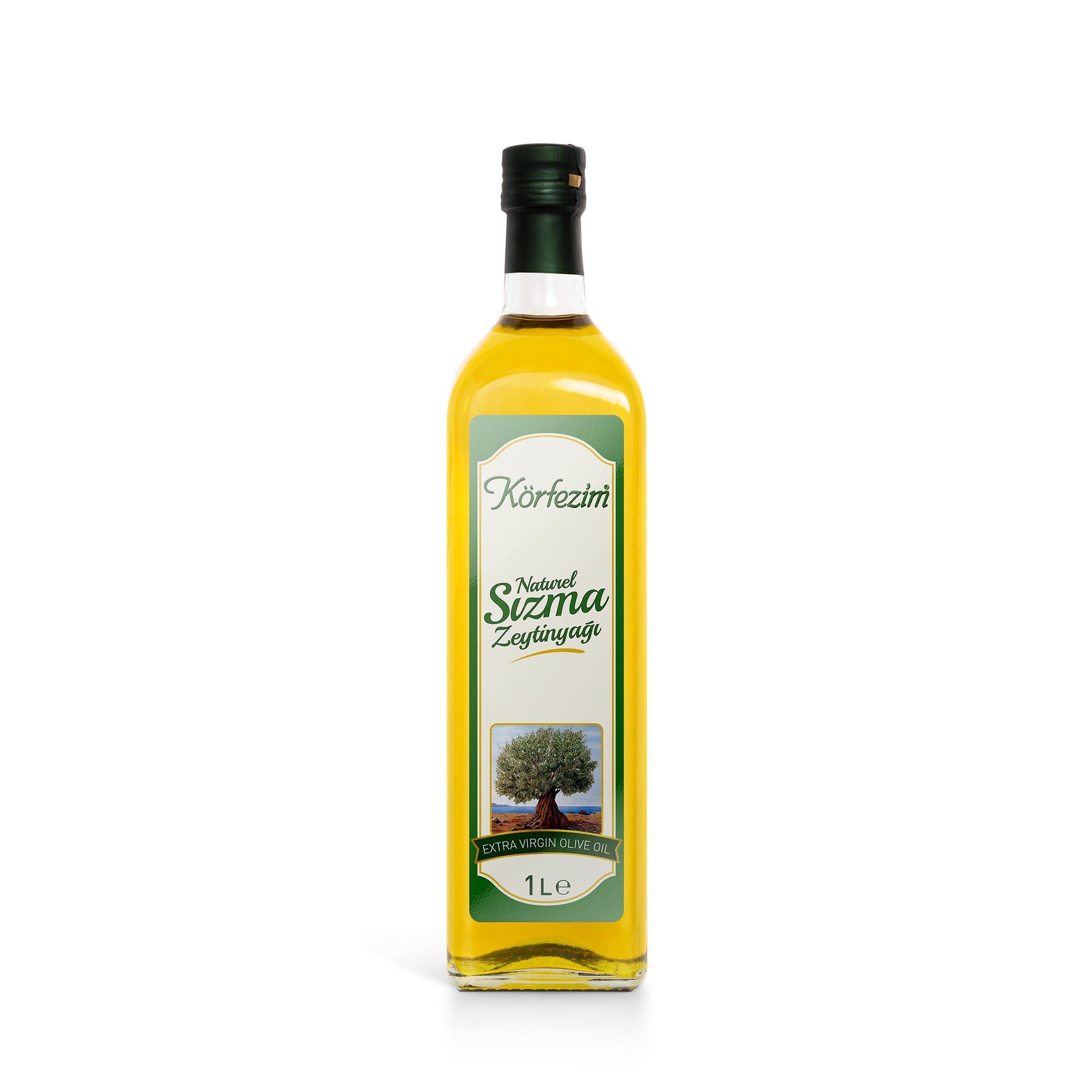 Körfezim Naturel Sızma Soğuk Sıkım Zeytinyağı Marasca Şişe - 1 Lt