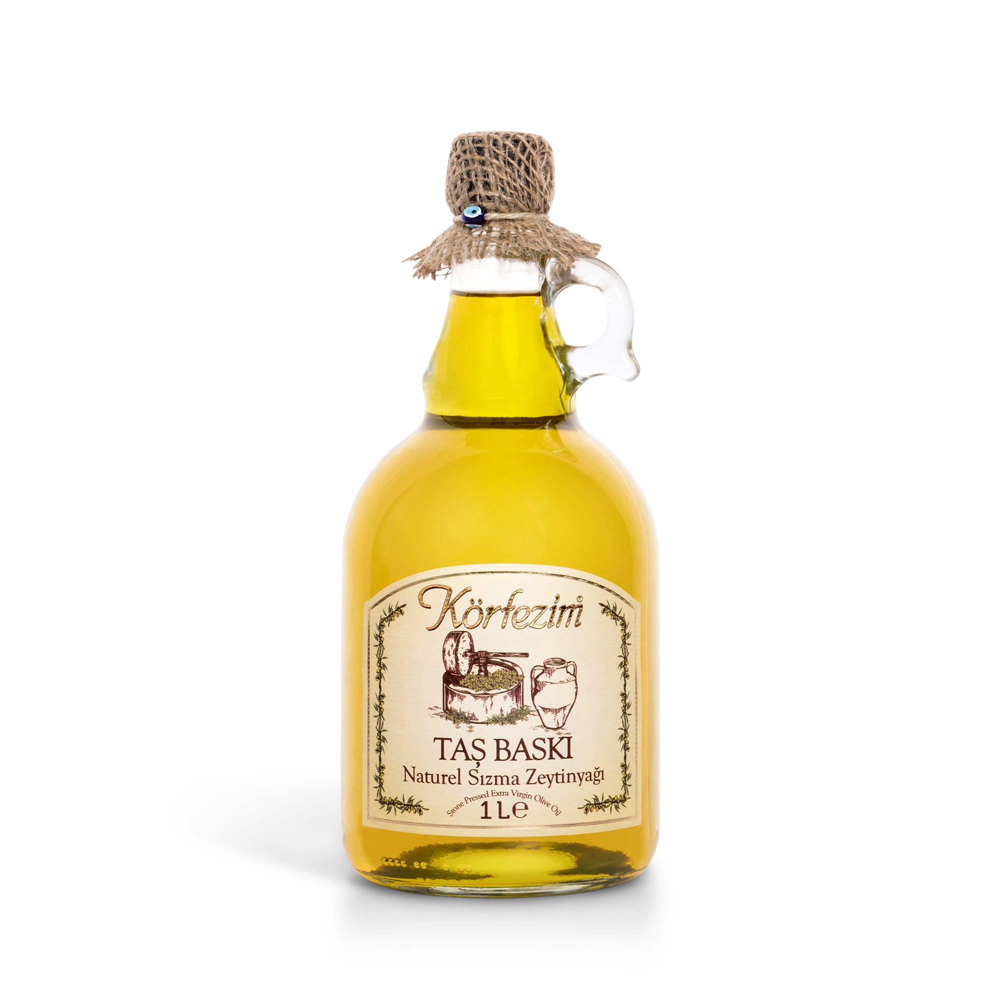 Körfezim Taş Baskı Soğuk Sıkım Zeytinyağı - 1 Lt