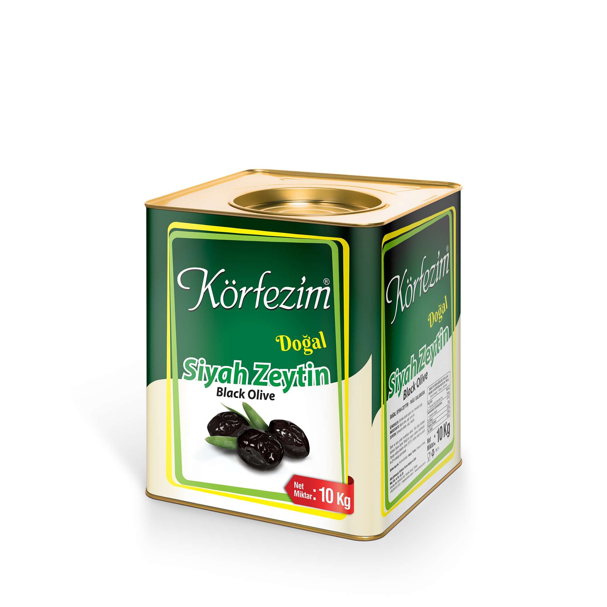 Körfezim Siyah Gemlik Zeytini - (S) - 10 Kg (Kalibre: 291-320)